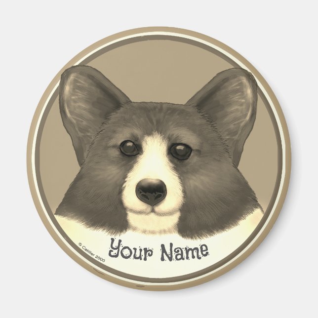 Imán Perro Corgi galés (Frente)