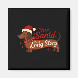 Imán Perro Dachshund Querido Santa Es Una Historia Larg
