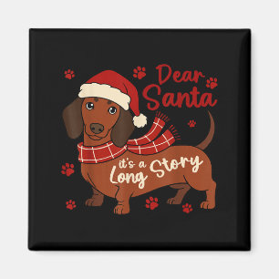 Imán Perro Dachshund Querido Santa Es Una Historia Larg