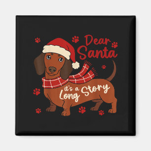 Imán Perro Dachshund Querido Santa Es Una Historia Larg
