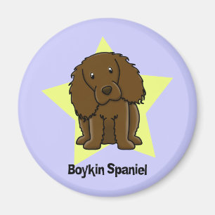 Imán Perro de aguas de Boykin de la estrella de Kawaii