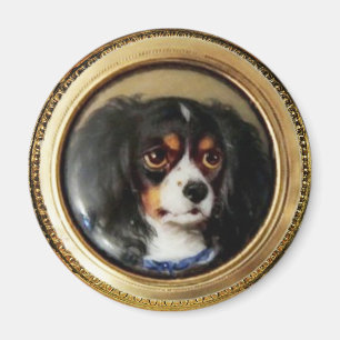 Imán Perro de aguas tricolor de los RETRATOS MINIATURA