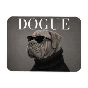 Imán Perro de Burdeos Fashion Dog Portrait Flexi Magne