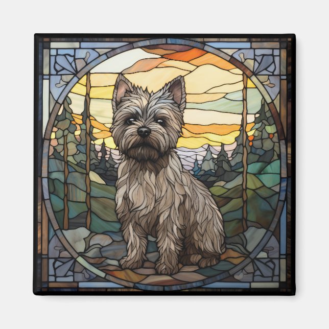 Imán Perro de Cairn Terrier (Frente)