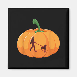 Imán Perro de caza gris caminando Halloween perro calab
