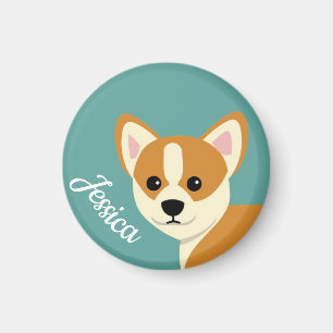 Imán Perro de Corgi Corgi Personalizado