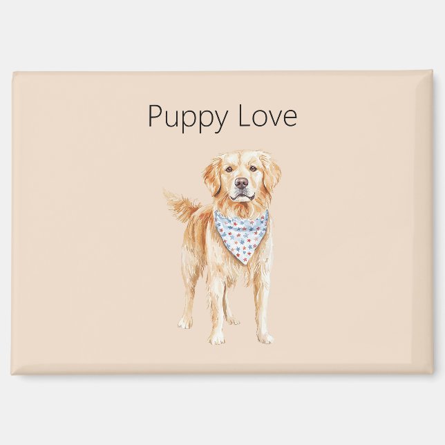 Imán Perro de Crema Amor de Cachorro (Anverso)