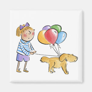Imán Perro de cumpleaños