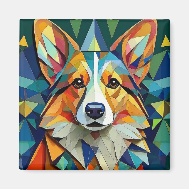 Imán Perro de IA (Frente)