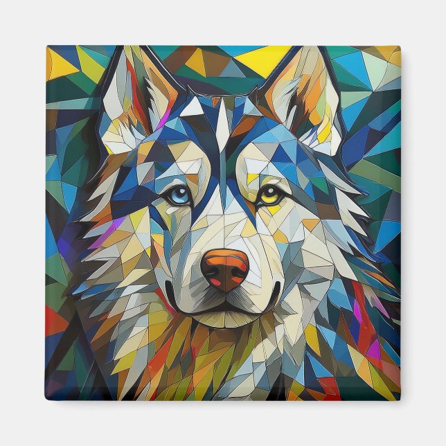 Imán Perro de IA (Frente)