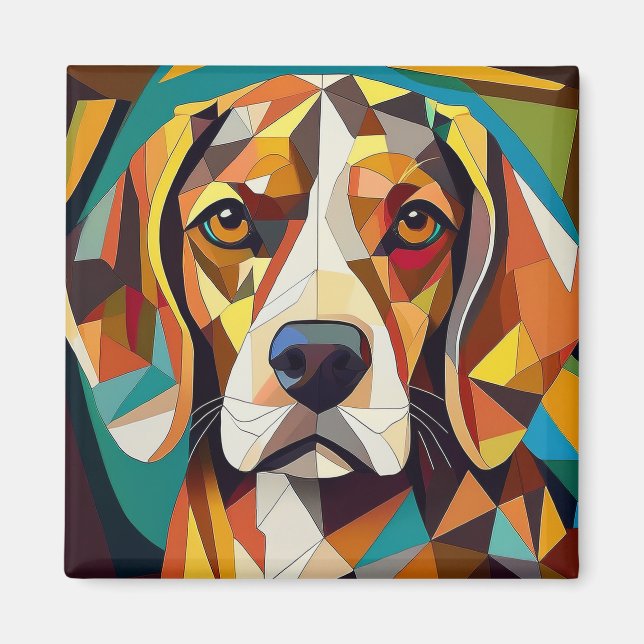 Imán Perro de IA (Frente)