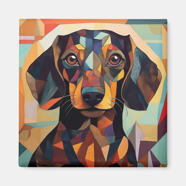 Imán Perro de IA (Frente)