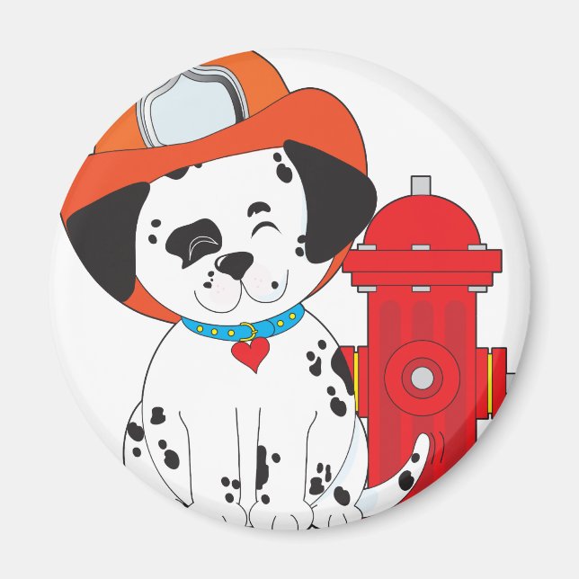 Imán Perro de incendio de dalmación (Frente)