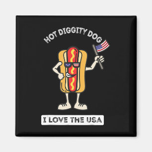 Imán Perro de la Dignidad Caliente 4 de Julio Cocina de