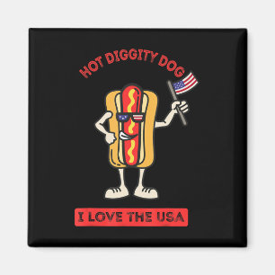 Imán Perro de la Dignidad Caliente 4 de Julio Cocina de