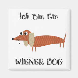 Imán Perro de la salchicha de Frankfurt de Ein del bin