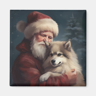 Imán Perro de Laponia Finlandés Santa Claus Navidad Fes