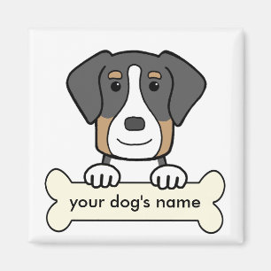 Imán Perro de montaña suizo grande personalizado