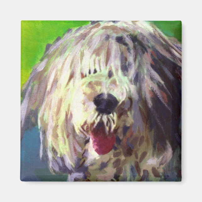 Imán Perro de oveja inglés viejo (Frente)