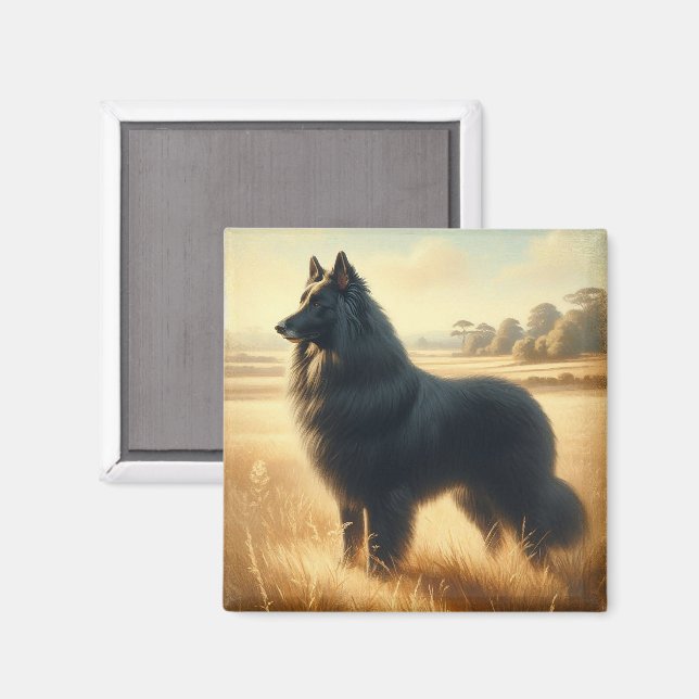 Imán Perro de pastor belga (Anverso/Reverso)
