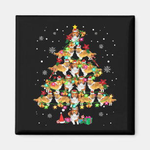 Imán Perro de pastor de Shetland árbol de Navidad diver