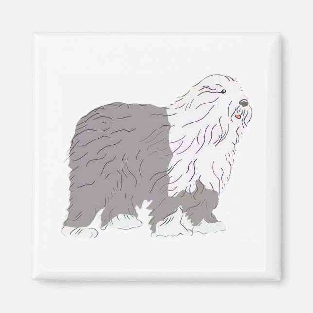 Imán Perro de pastor inglés (Frente)