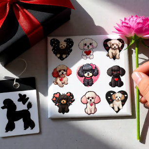 Imán Perro de San Valentín amantes del perro