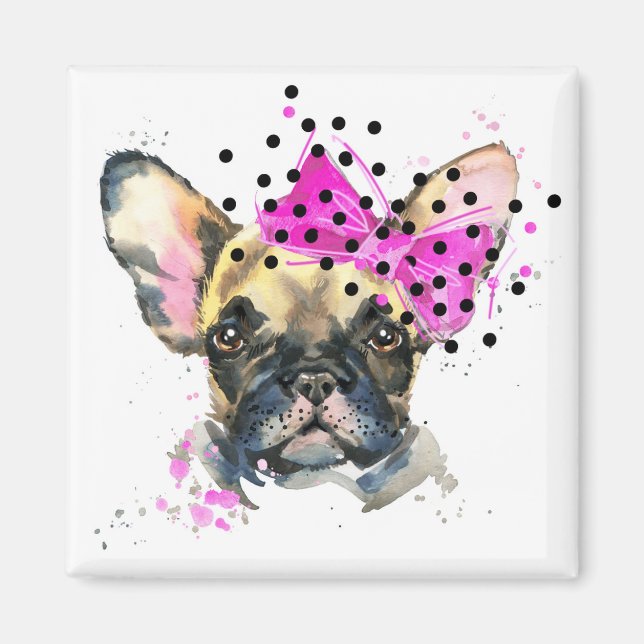 Imán Perro de toro francés cutie (Frente)