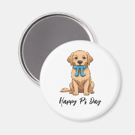 Imán Perro Del Día Pi Con Símbolo Pi | Feliz Día De Pi