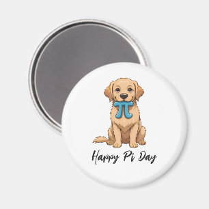 Imán Perro Del Día Pi Con Símbolo Pi   Feliz Día De Pi