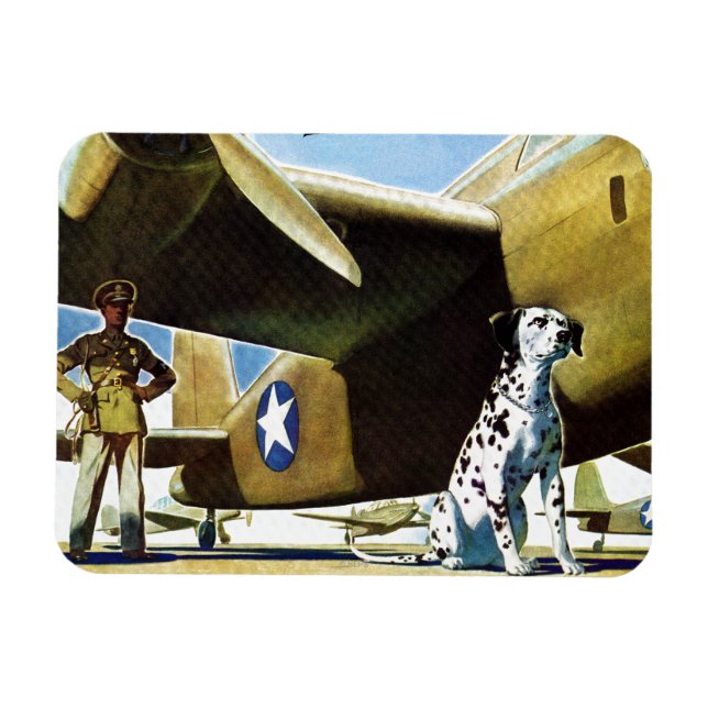 Imán Perro del ejército (Horizontal)