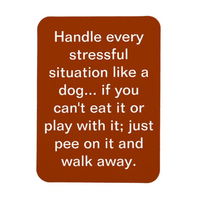 Imán perro diciendo (Vertical)