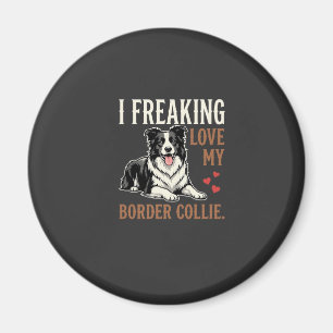 Imán Perro divertido de amor Border Collie