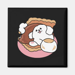 Imán Perro Divertido y Diseño de S'more – Castigo de Am