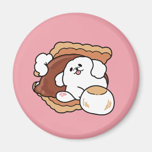 Imán Perro Divertido y Diseño de S'more – Castigo de Am