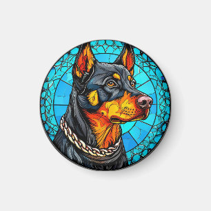 Imán perro doberman