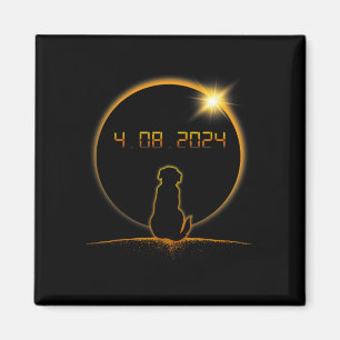 Imán Perro Eclipse Solar Total
