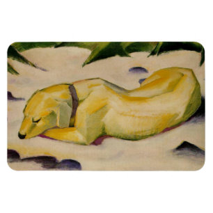 Imán Perro en la Nieve (por Franz Marc)
