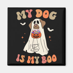 Imán Perro Es Boo Fantasma Espeluznante Halloween Amant