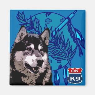 Imán Perro esquimal de Oklahoma