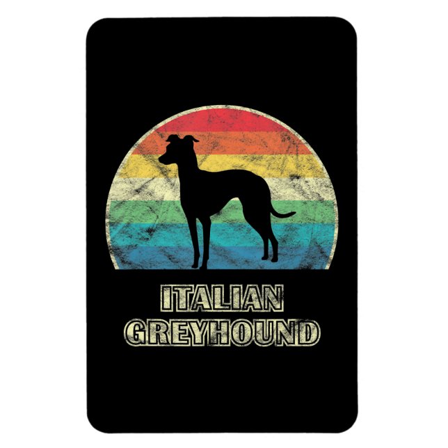 Imán perro estilo grisón de italia (Vertical)