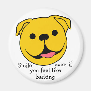 Imán Perro facial feliz