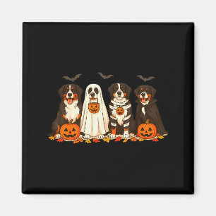 Imán Perro fantasma de Halloween Bernese Mountain Dog S