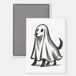 Imán Perro fantasma disfrazado – Estilo tinta de Hallow