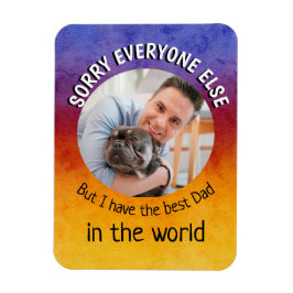 Imán Perro gracioso cita a los padres Día Personalizado