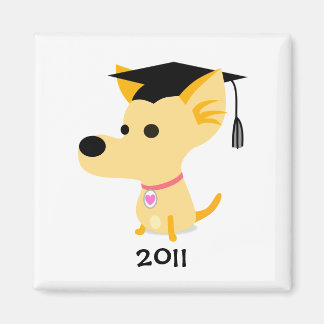 Imán Perro Graduado Graduado Gracioso
