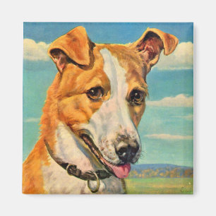 Imán perro guapo