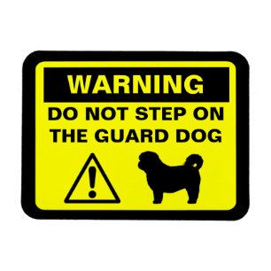 Imán Perro guardián Shih Tzu de advertencia