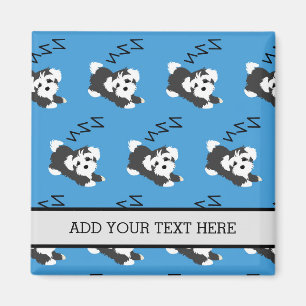 Imán Perro Havanés durmiente: dueño Mascota ama a ZZZ