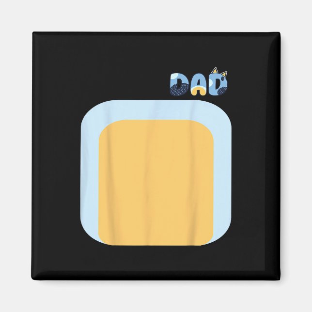 Imán Perro Heeler Azul Papá Costumes Familiares Diy H (Frente)